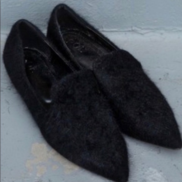 Closeout!▪️NIB POL Black Mohair Flats-8 - Picture 6 of 8
